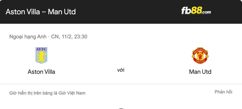 Soi kèo Aston Villa vs Manchester United 23h30 11/02/2024