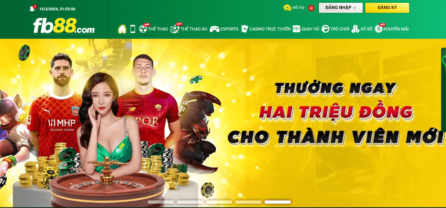 Fb88 thưởng 2 triệu cho thành viên đăng ký mới