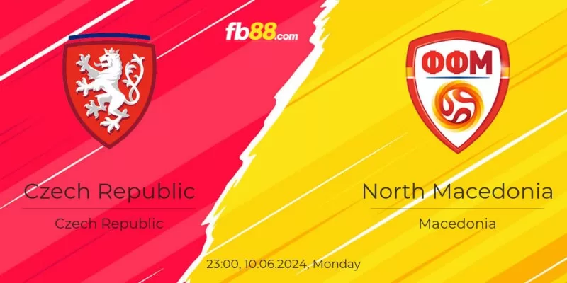 Soi kèo trận đấu Czech Republic vs North Macedonia 23h00 10/06/2024